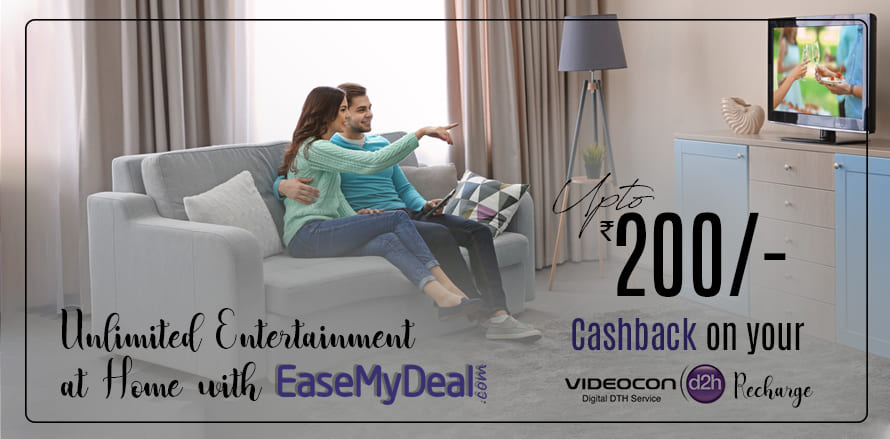 Easemydeal Videocon d2h Recharge offer